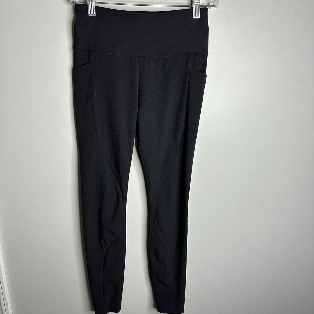 Women's‎ Athleta Size 2 Black Quest Hybrid Tight Leggings High Rise Athletic